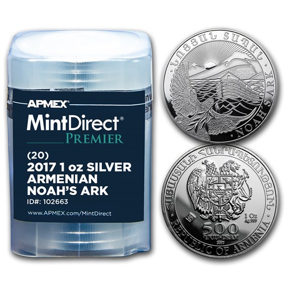 2017 Armenia 1 oz Silver Noah’s Ark (MintDirect® Premier Tube) 2017 Armenia 1 oz Silver Noah’s Ark (MintDirect® Premier Tube)